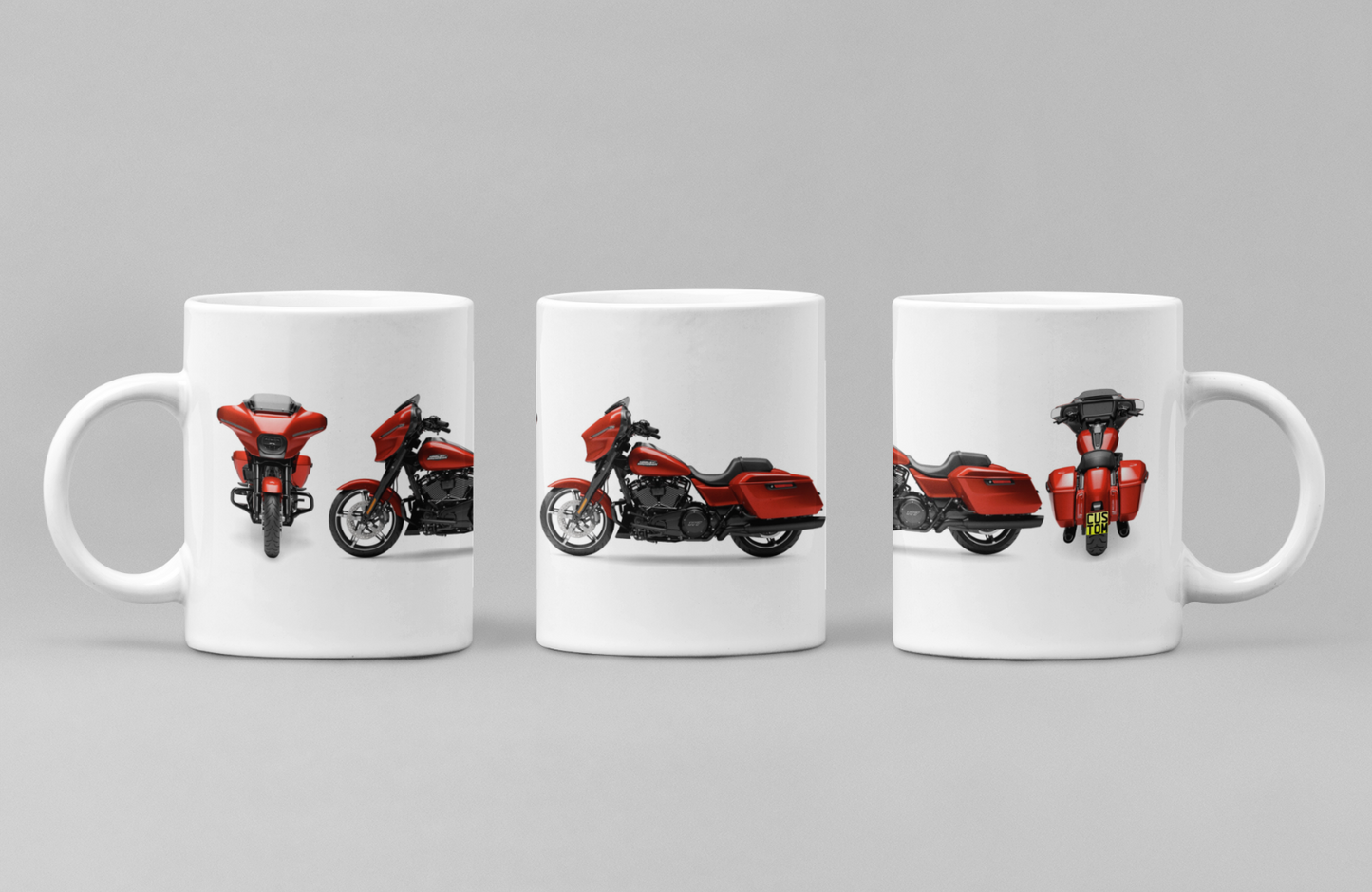 Personalised Harley Davidson Motorcycle Street Glide 2024 Mug Colour Choice