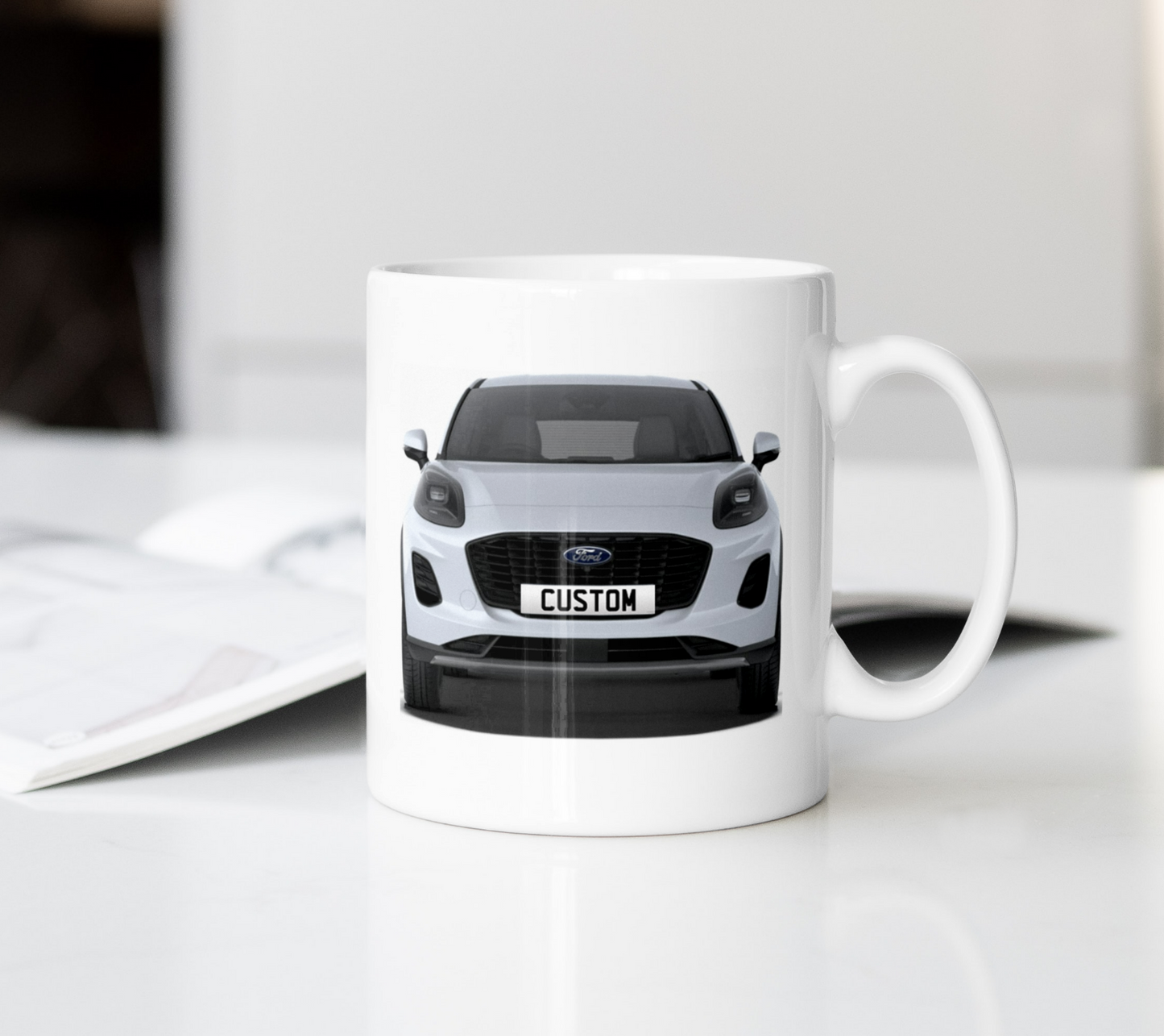 Personalised Ford Puma Titanium Coffee Mug Gift - Choose Colour - FAST POST
