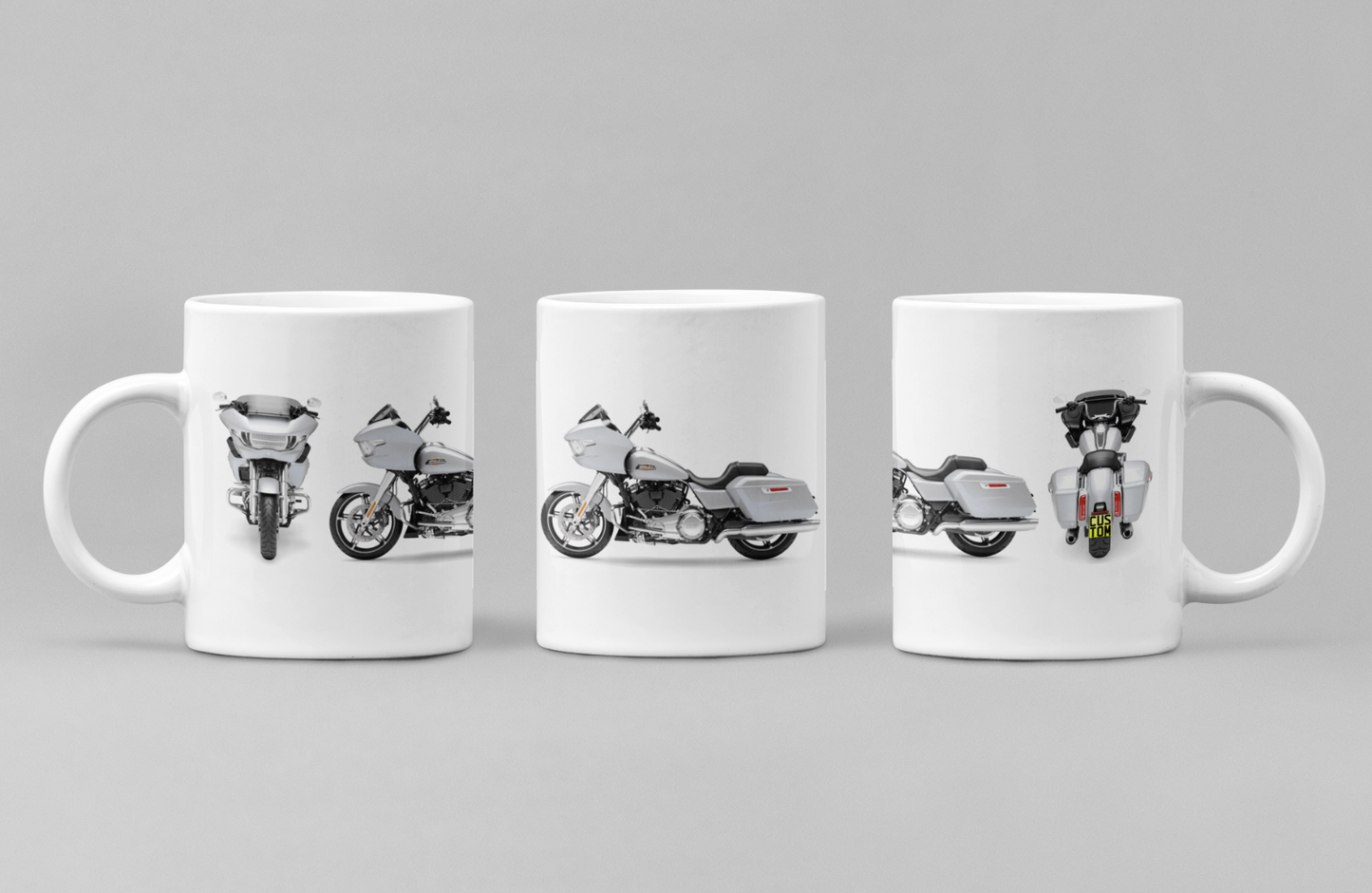 Personalised Harley Davidson Motorcycle Road Glide 2024 Coffee Mug Colour Choice