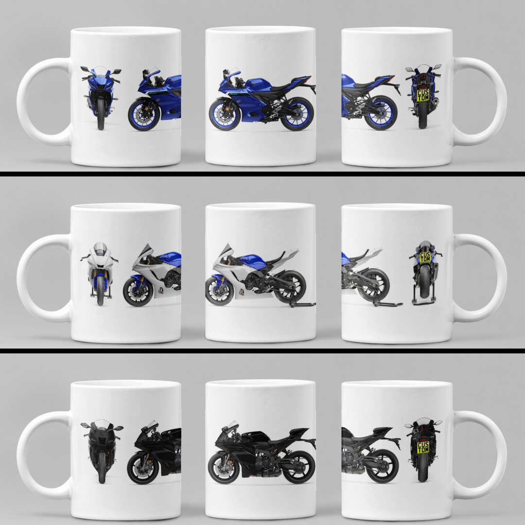 Personalised Yamaha Supersport Motorcycle Mug - Model Choice