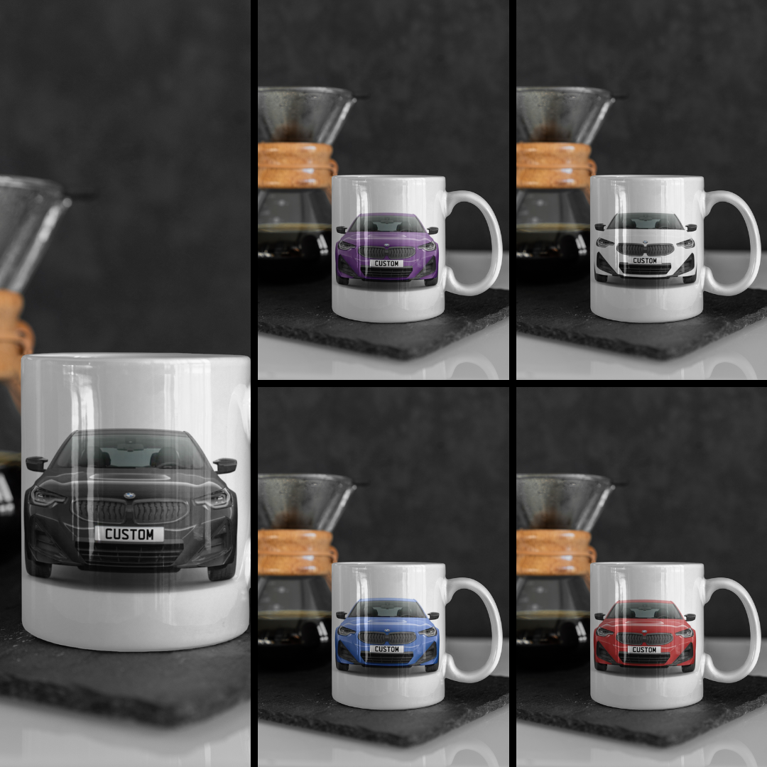 BMW car mug customizable mug BMW car logo