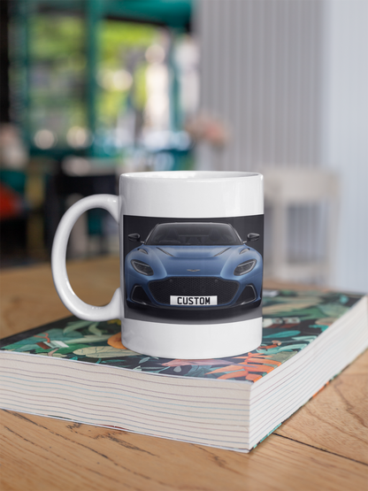 Personalised Aston Martin DBS 770 Ultimate Coupe Coffee Mug Gift Choose Colour