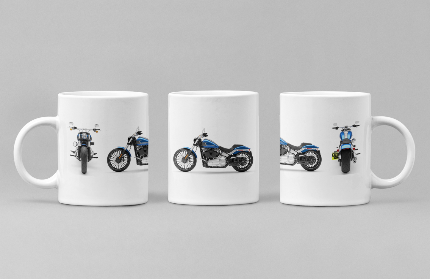 Personalised Harley Davidson Breakout 2024 Motorcycle Coffee Mug - Colour Choice
