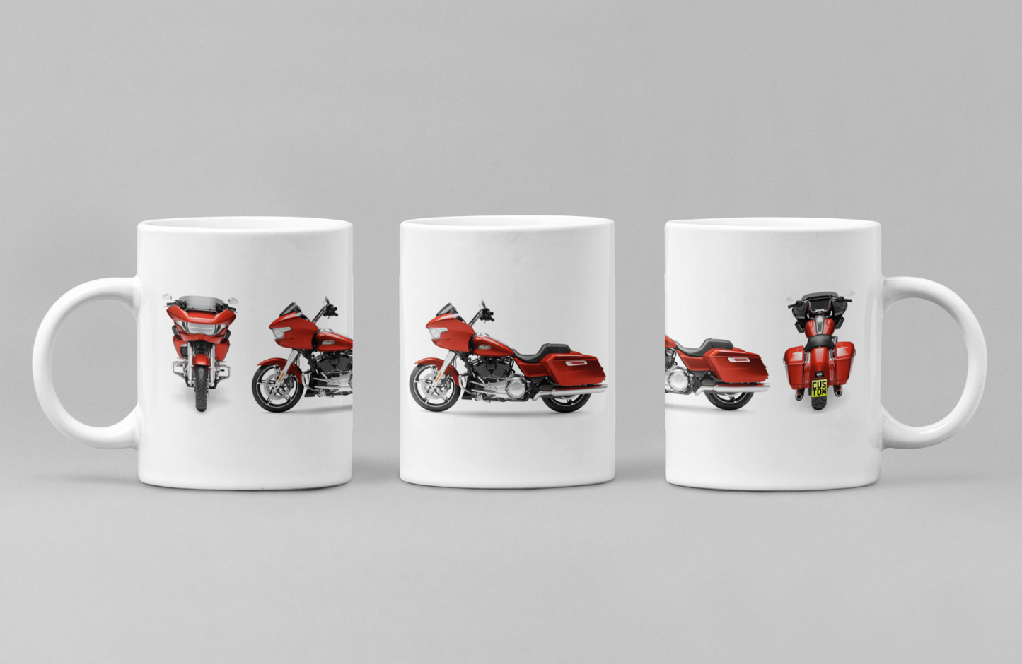 Personalised Harley Davidson CVO Road Glide 2024 Motorcycle Mug - Colour Choice