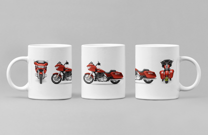 Personalised Harley Davidson CVO Road Glide 2024 Motorcycle Mug - Colour Choice