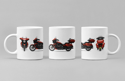 Personalised Harley Davidson Motorcycle Street Glide Ultra Mug Colour Choice