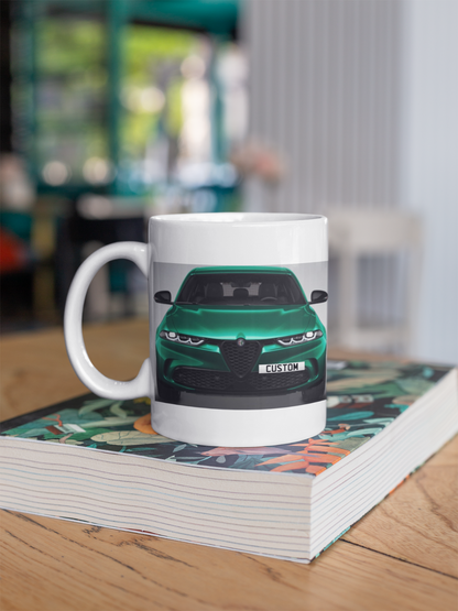 Personalised Alfa Romeo Tonale Intensa Coffee Mug Choose Colour - FAST POST