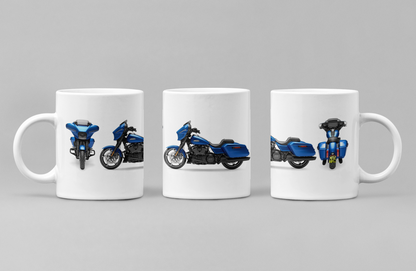 Personalised Harley Davidson Motorcycle Street Glide 2024 Mug Colour Choice