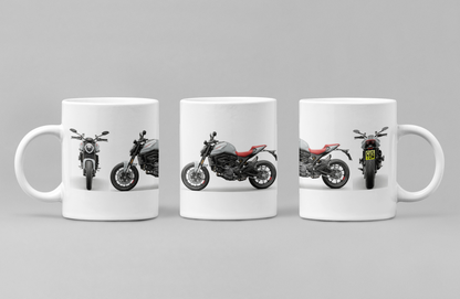 Personalised Ducati Monster Motorcycle Coffee Mug - Choose Model & Colour
