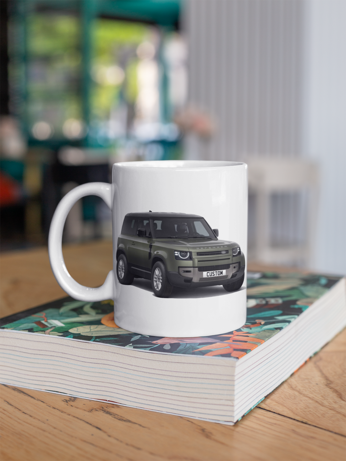 Personalised Land Rover Defender 90 Coffee Mug Gift Colour Choice FAST POST