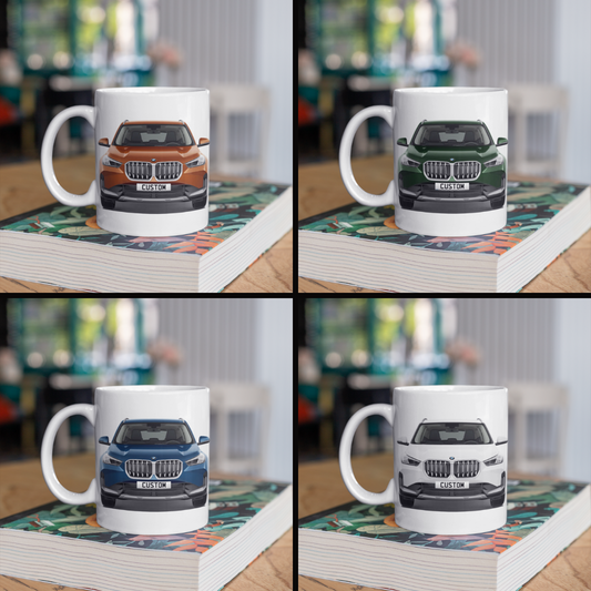Personalised BMW X1 xLine Coffee Mug Gift - Choose Colour - FAST POST