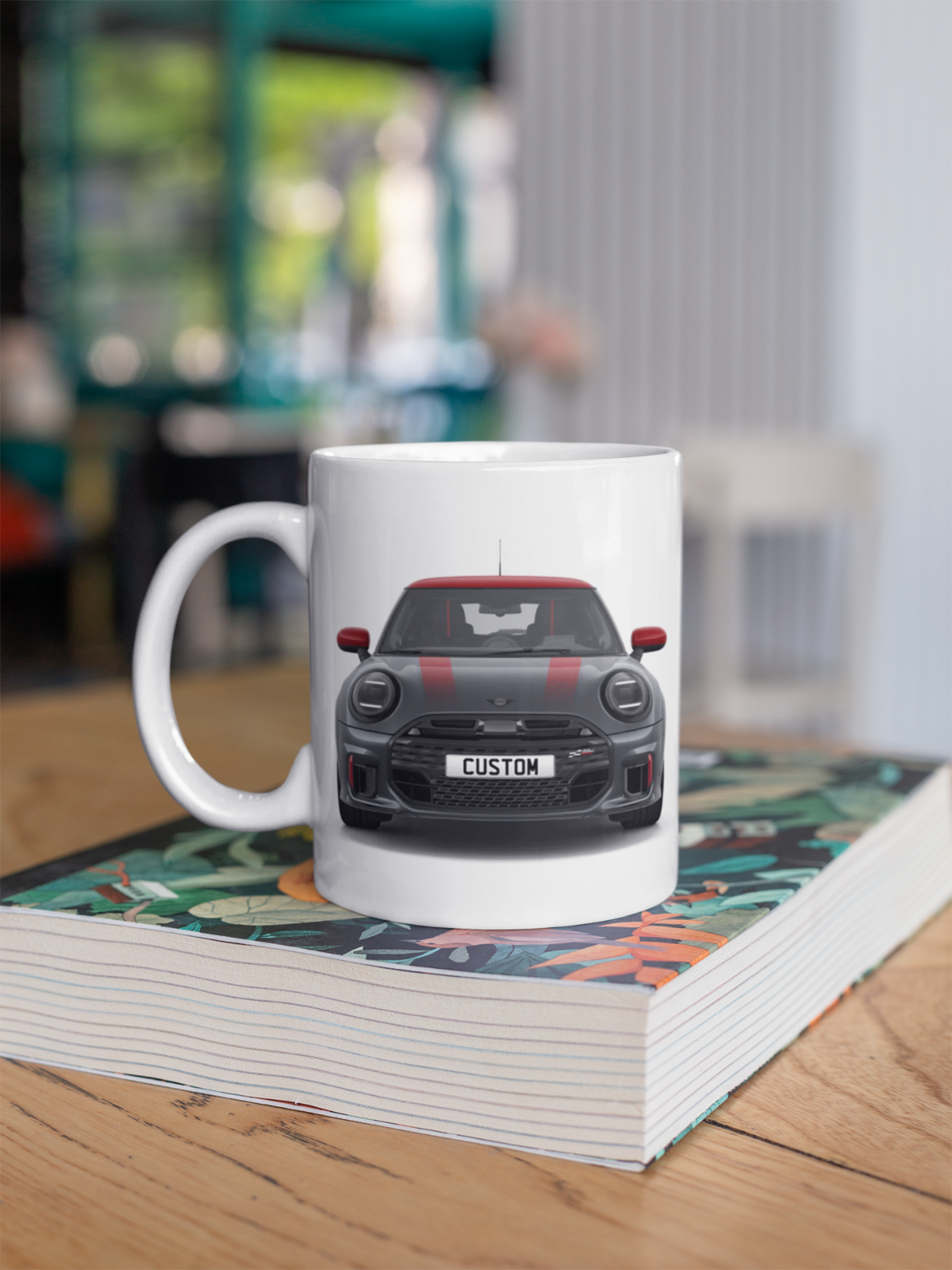 Personalised Mini John Cooper Works Sport Coffee Mug Gift - Choose Colour
