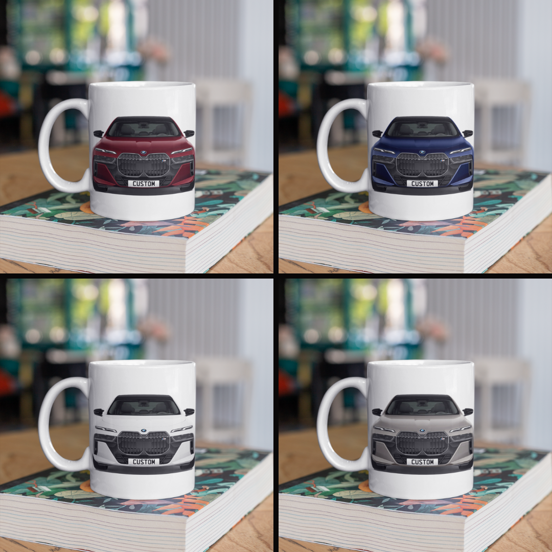 Personalised BMW 7 Series M Model Coffee Mug Gift - Choose Colour - FAST POST