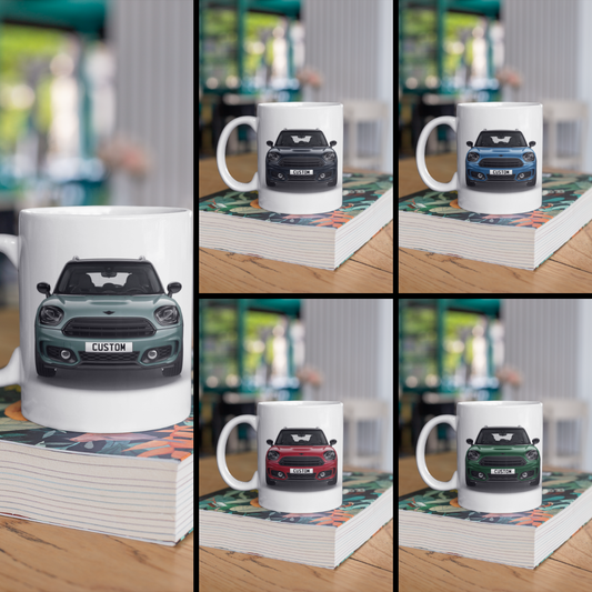 Personalised Mini Countryman Cooper Sport Mug Gift - Choose Colour - FAST POST