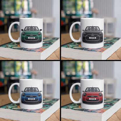 Personalised Mini Cooper Convertible C Exclusive Coffee Mug Gift - Choose Colour