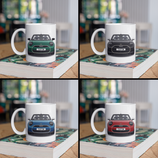 Personalised Mini Cooper Convertible C Exclusive Coffee Mug Gift - Choose Colour