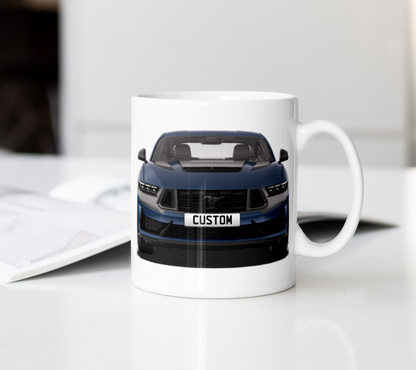 Personalised Ford Mustang Dark Horse Mug Gift - Choose Colour - FAST POST