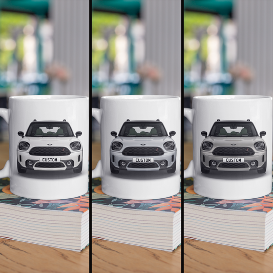 Personalised Mini Countryman Cooper S ALL4 Untamed Ed Mug Gift - Choose Colour