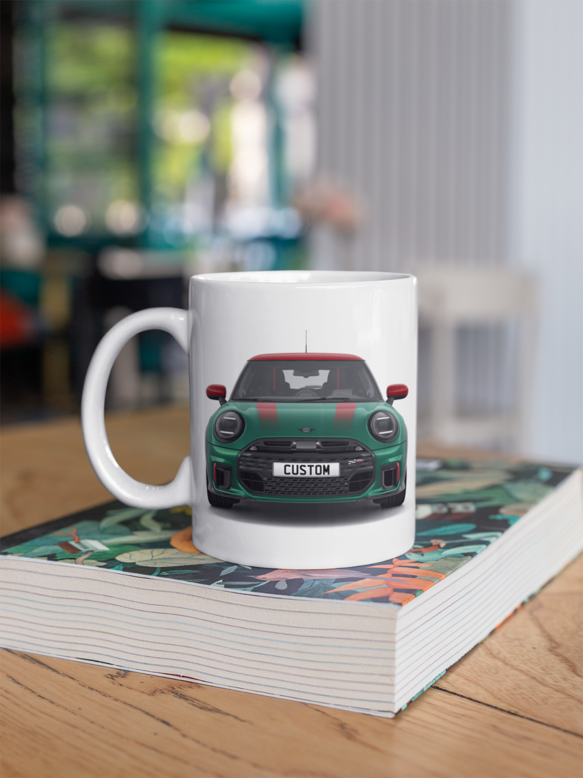 Personalised Mini John Cooper Works Sport Coffee Mug Gift - Choose Colour