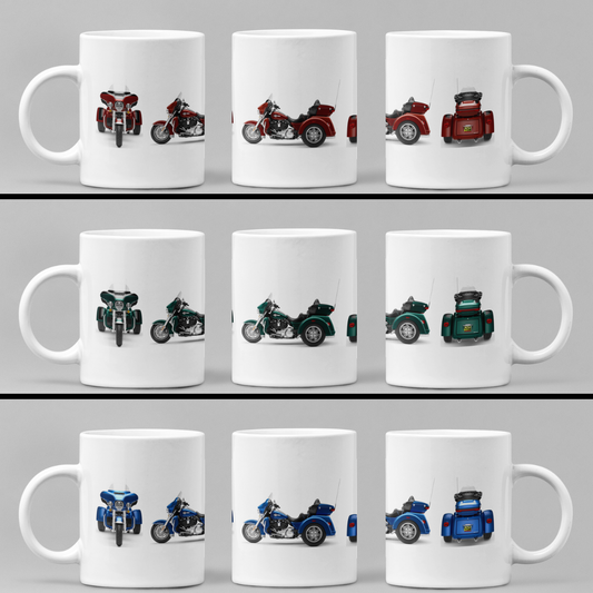 Personalised Harley Davidson Motorcycle Tri Glide Ultra 2024 Mug Colour Choice