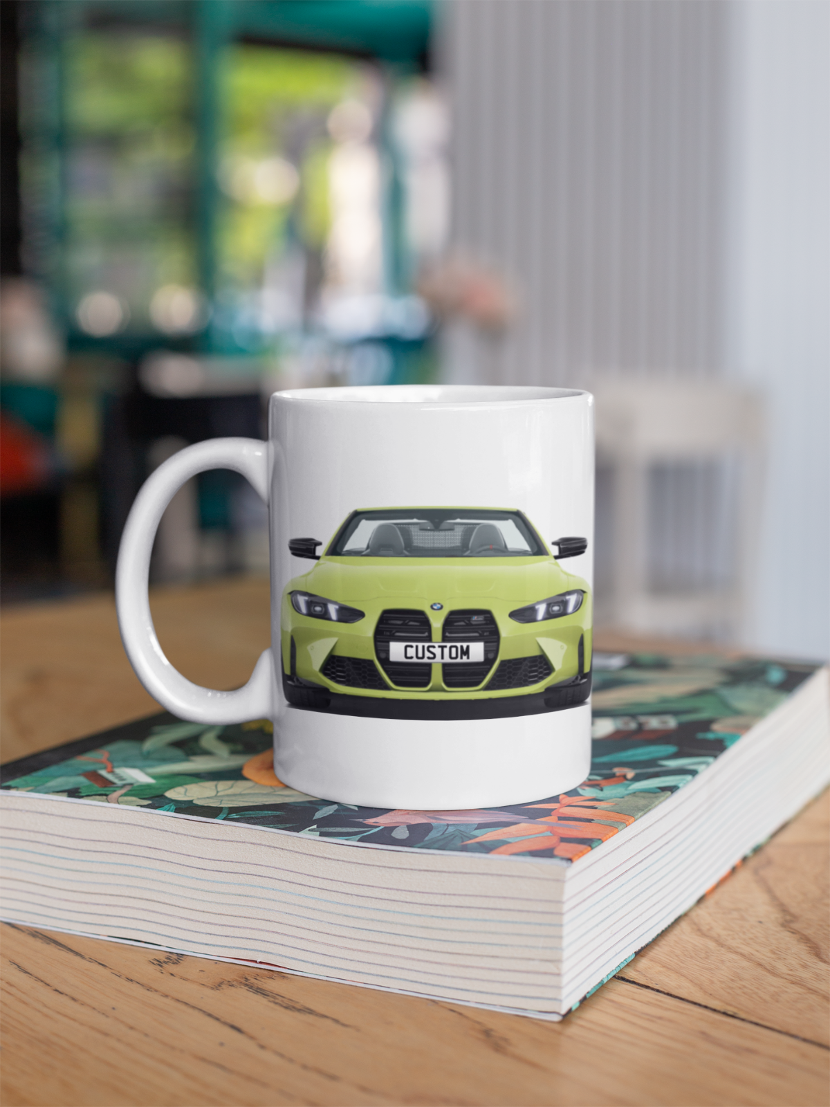 Personalised BMW M4 Convertible Coffee Mug Gift - Choose Colour FAST POST