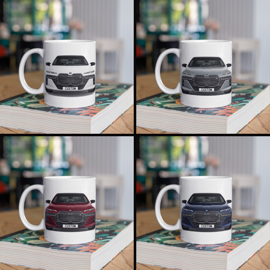 Personalised BMW i7 M Model Coffee Mug Gift - Choice Colour - FAST POST