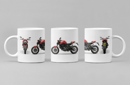 Personalised Ducati Monster Motorcycle Coffee Mug - Choose Model & Colour
