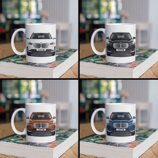 Personalised BMW iX1 Sport Coffee Mug Gift - Choice Colour - FAST POST