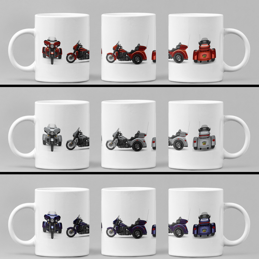 Personalised Harley Davidson Motorcycle Tri Glide Ultra 2025 Mug Colour Choice