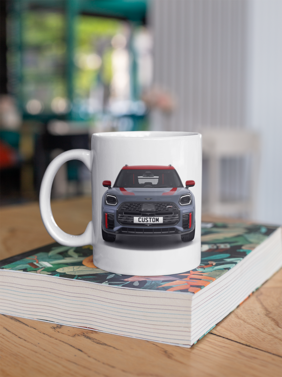 Personalised Mini John Cooper Works Countryman ALL4 Mug Gift - Choose Colour