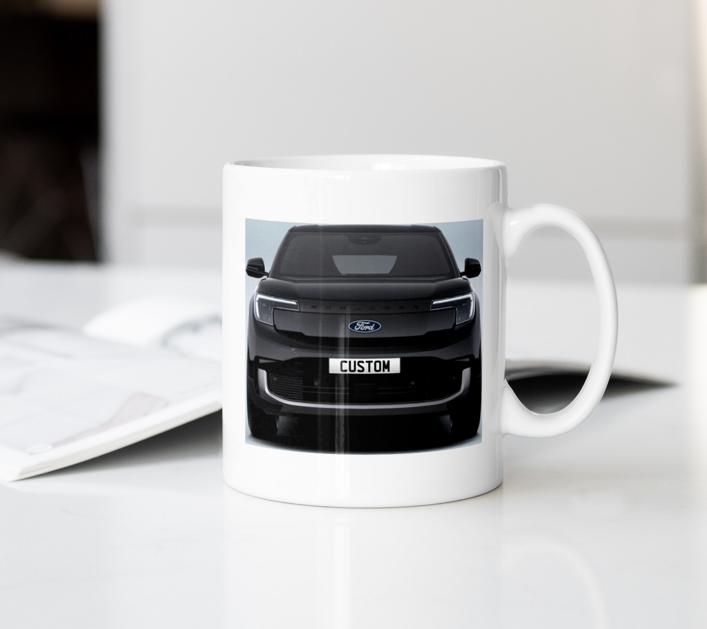 Personalised Ford All-Electric Explorer Mug Gift - Choose Colour - FAST POST