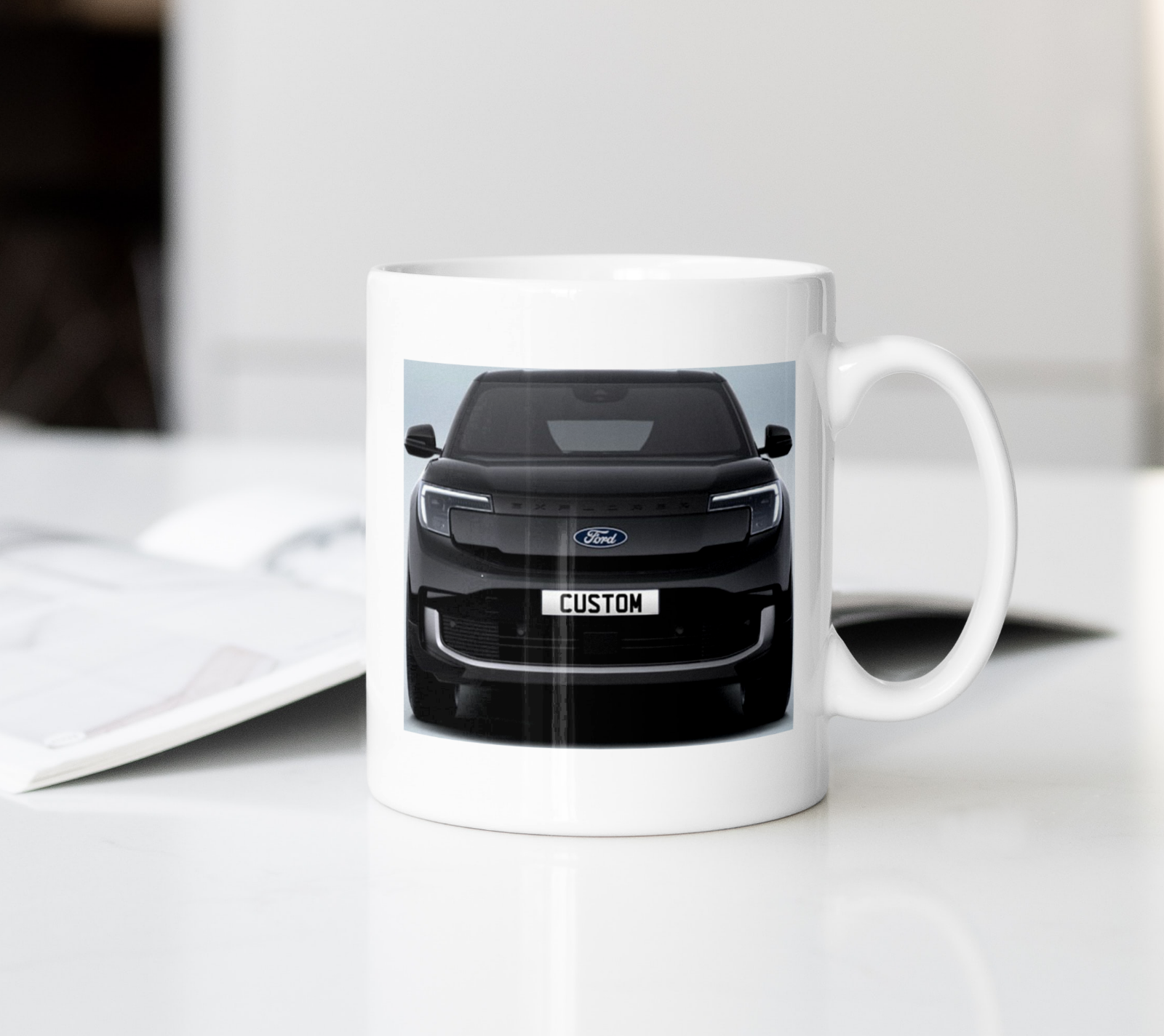 Personalised Ford All-Electric Explorer Mug Gift - Choose Colour - FAST POST