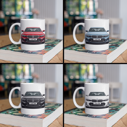 Personalised BMW 3 Series M Sport Coffee Mug Gift - Choose Colour - FAST POST