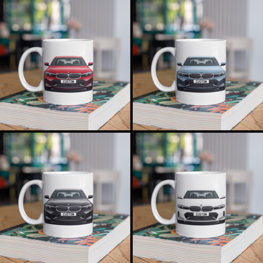 Personalised BMW 3 Series M Sport Coffee Mug Gift - Choose Colour - FAST POST
