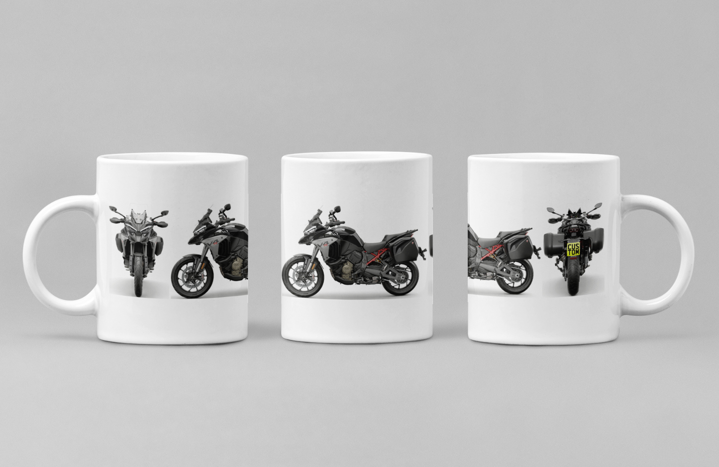 Personalised Ducati Multistrada Motorcycle Coffee Mug - Choose Model & Colour