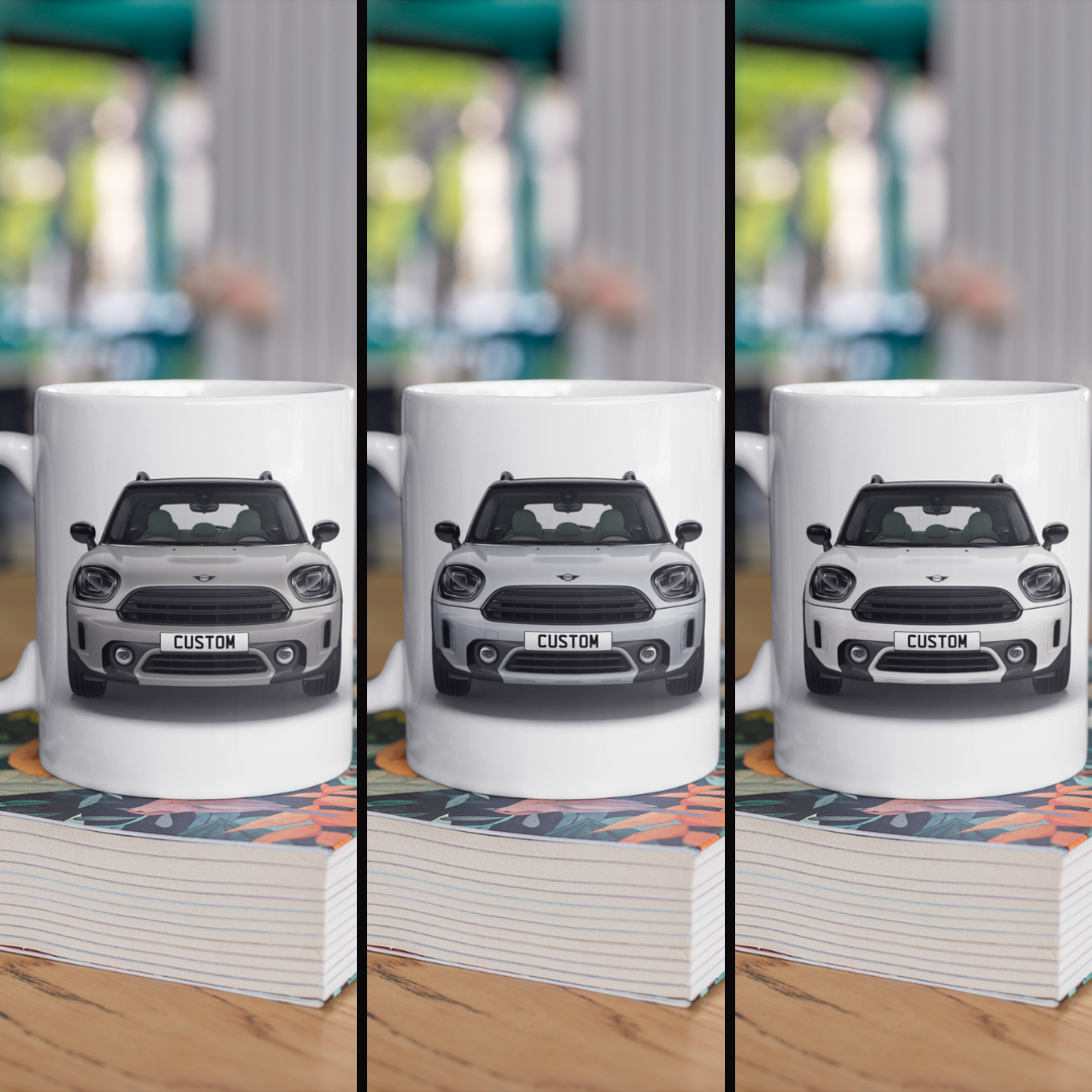 Personalised Mini Countryman Cooper Untamed Edition Mug Gift - Choose Colour