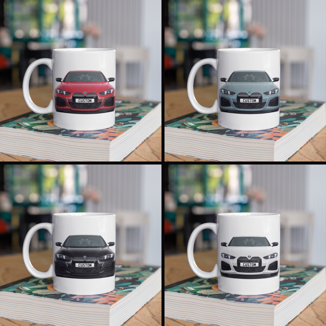 Personalised BMW 4 Series Gran Coupe M Model Mug Gift - Choose Colour