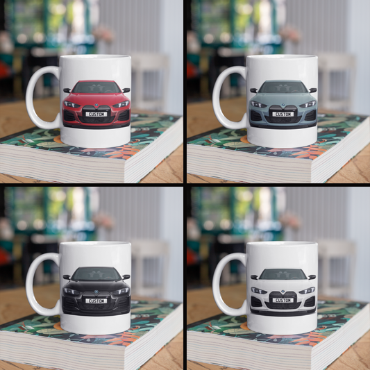 Personalised BMW 4 Series Gran Coupe M Model Mug Gift - Choose Colour