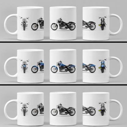 Personalised Harley Davidson Fat Boy 2025 Motorcycle Mug - Colour Choice