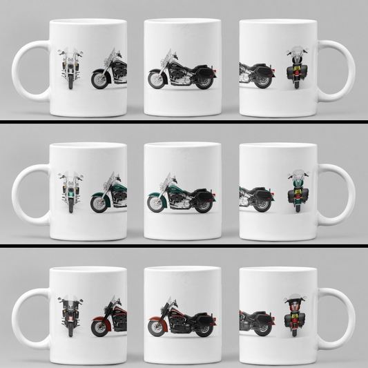 Personalised Harley Davidson Heritage Classic 2024 Motorcycle Mug Colour Choice