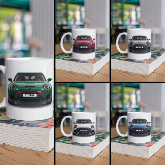 Personalised Mini Clubman John Cooper Works Mug Gift - Choose Colour - FAST POST
