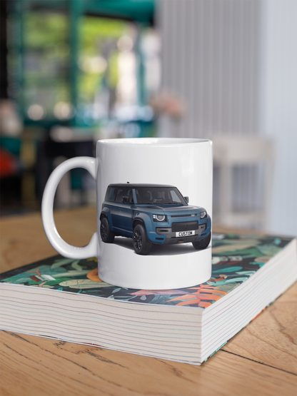 Personalised Land Rover Defender Octa Coffee Mug Gift - Colour Choice FAST POST