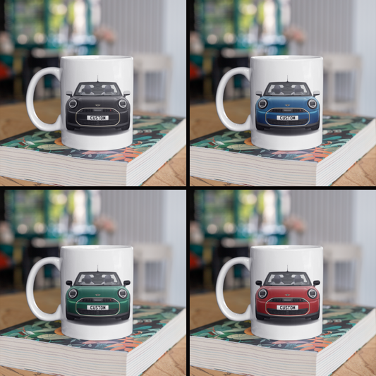 Personalised Mini Cooper Convertible S Exclusive Coffee Mug Gift - Choose Colour