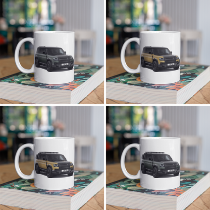 Personalised Land Rover Defender 110 Trophy Edition Mug Gift - Colour Choice
