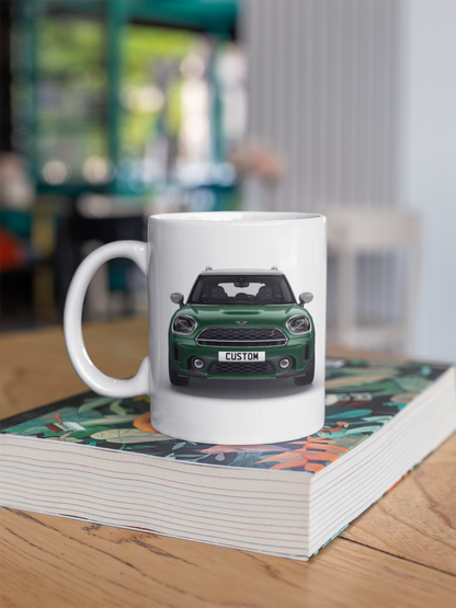 Personalised Mini Countryman Cooper S ALL4 Exclusive Mug Gift - Choose Colour