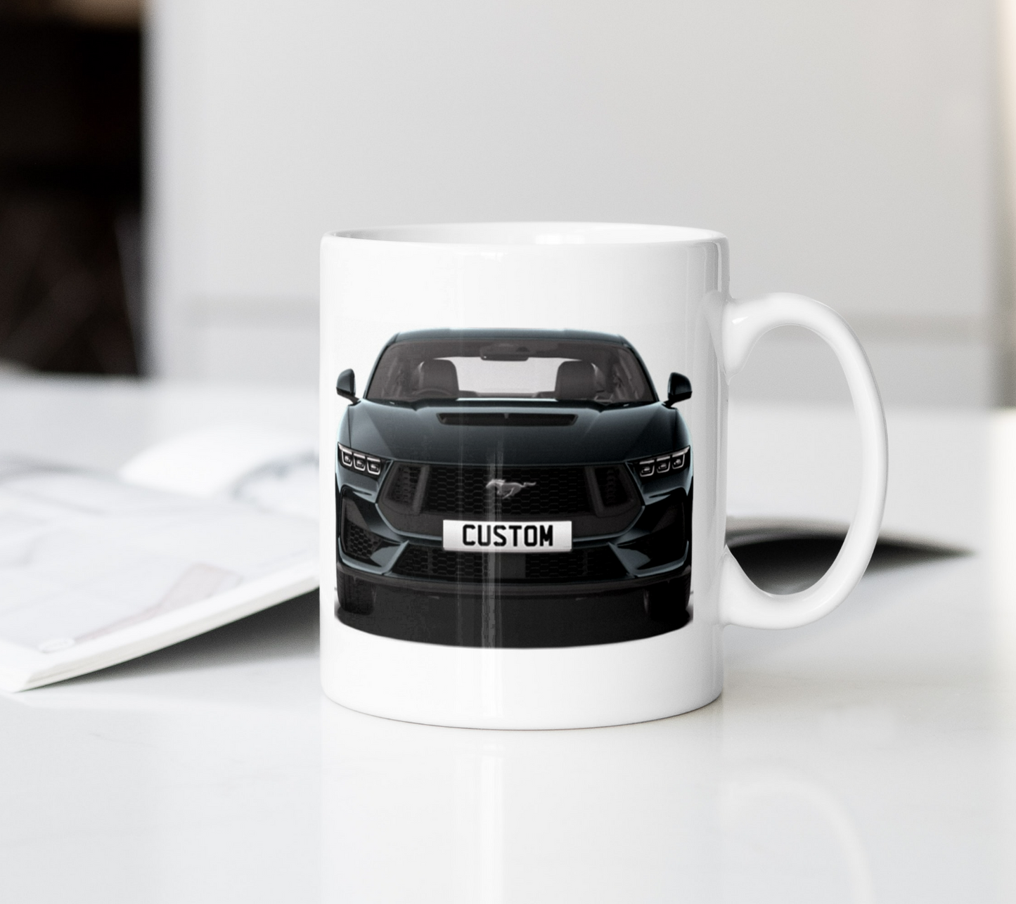 Personalised Ford Mustang GT Coffee Mug Gift - Choose Colour - FAST POST