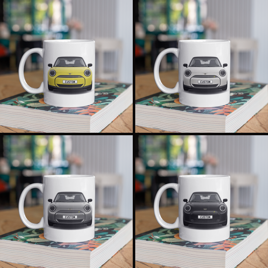 Personalised Mini All Electric Mini Cooper SE Classic Mug Gift - Choose Colour