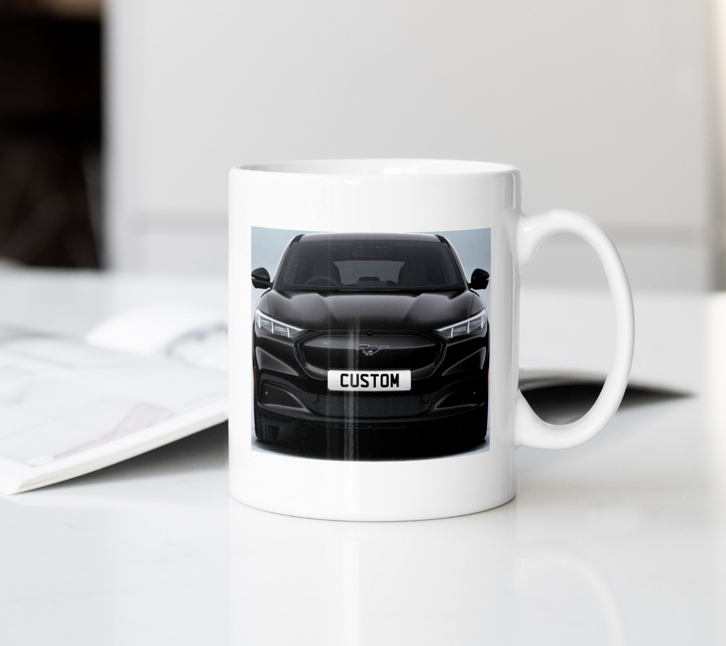 Personalised Ford Mustang Mach-E Premium Mug Gift - Choose Colour - FAST POST