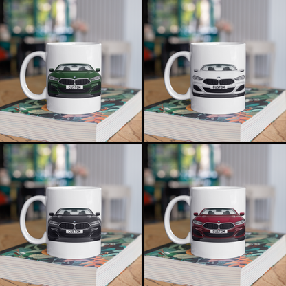 Personalised BMW 8 Series Convertible M Sport Mug Gift - Choose Colour FAST POST
