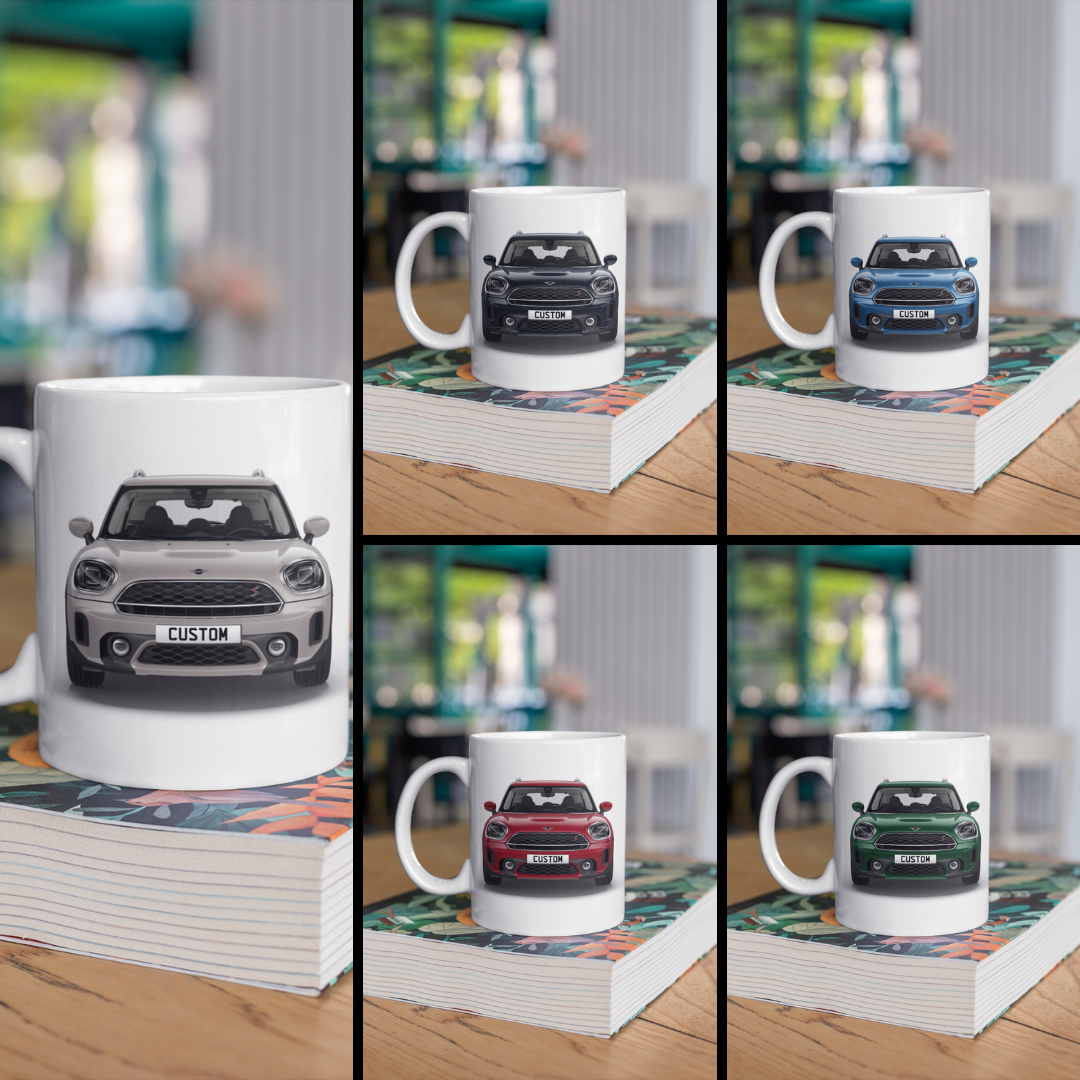 Personalised Mini Countryman Cooper S Classic Mug Gift - Choose Colour FAST POST